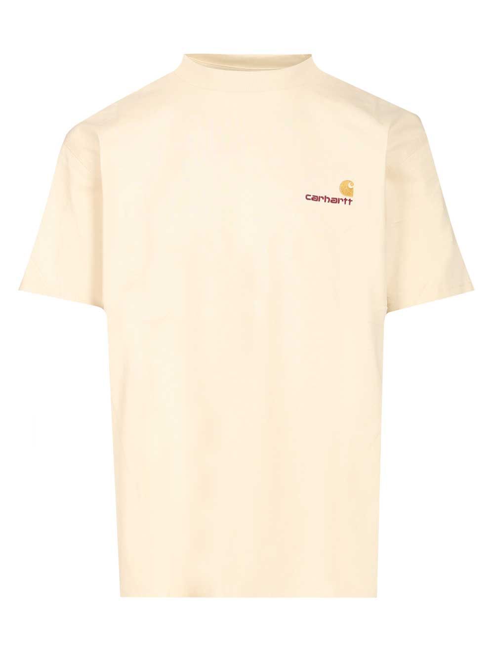 Carhartt Wip S/S American Script T-Shirt - Bianco | eaf2d819e5d78d637375e604d4be53e3bf3cdf80