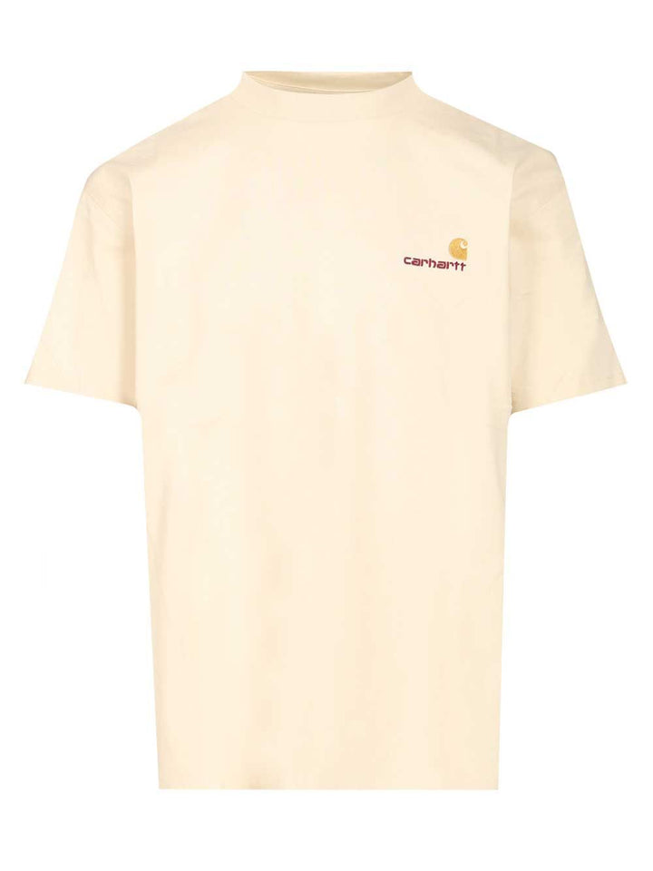 Carhartt Wip S/S American Script T-Shirt - Bianco | eaf2d819e5d78d637375e604d4be53e3bf3cdf80