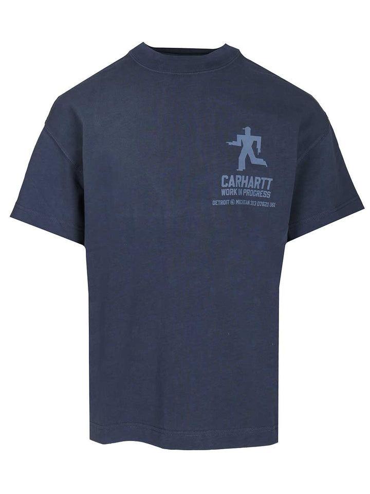 Carhartt Wip S/S Distance T-Shirt - Blu | f6534b69ac537fc14c9e0df8451507bb58ccc60e