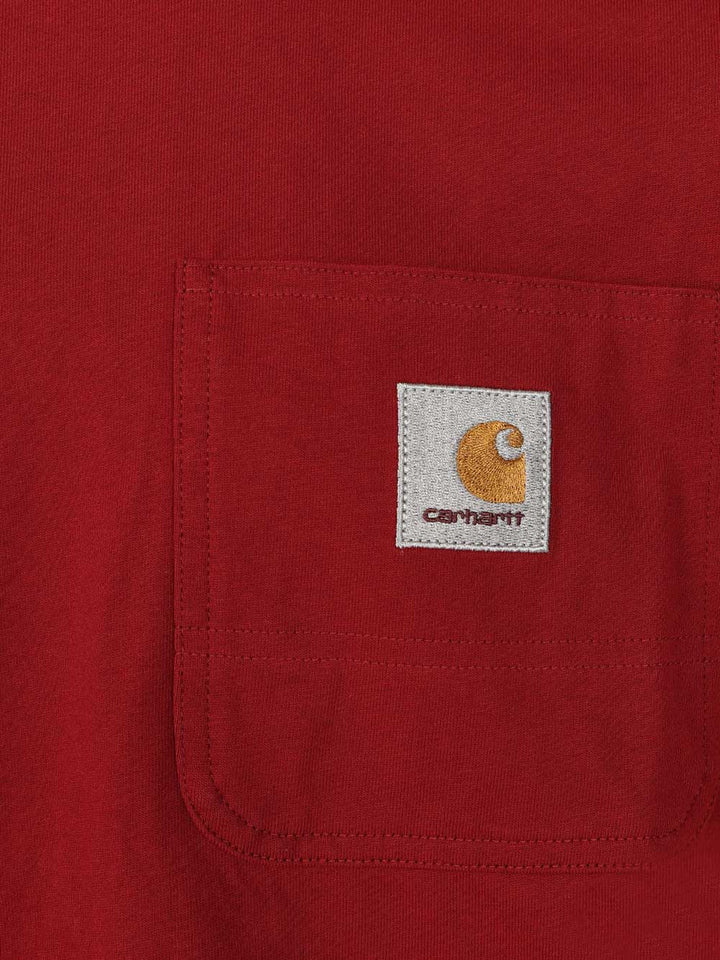 Carhartt Wip S/S Work Pocket T-Shirt - Rosso | 4b300a034e16cfb5e2c5e818c1bdc867dc90df47