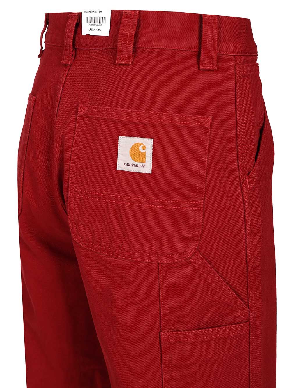 Carhartt Wip Og Single Knee Jeans - Rosso | 794a8dba3d2974fe85cec574309817b4f1a24a86
