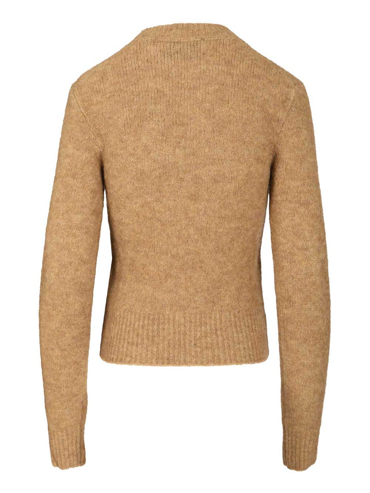 Ami Wool And Alpaca Knit Sweater Knitwear - Marrone | 291c755f05b462885996535fa7a0e93e68d43048