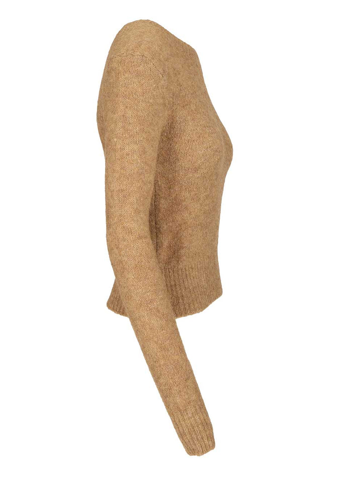 Ami Wool And Alpaca Knit Sweater Knitwear - Marrone | 17e95a7e333316b1be762db1a3c9c1163aeb769a