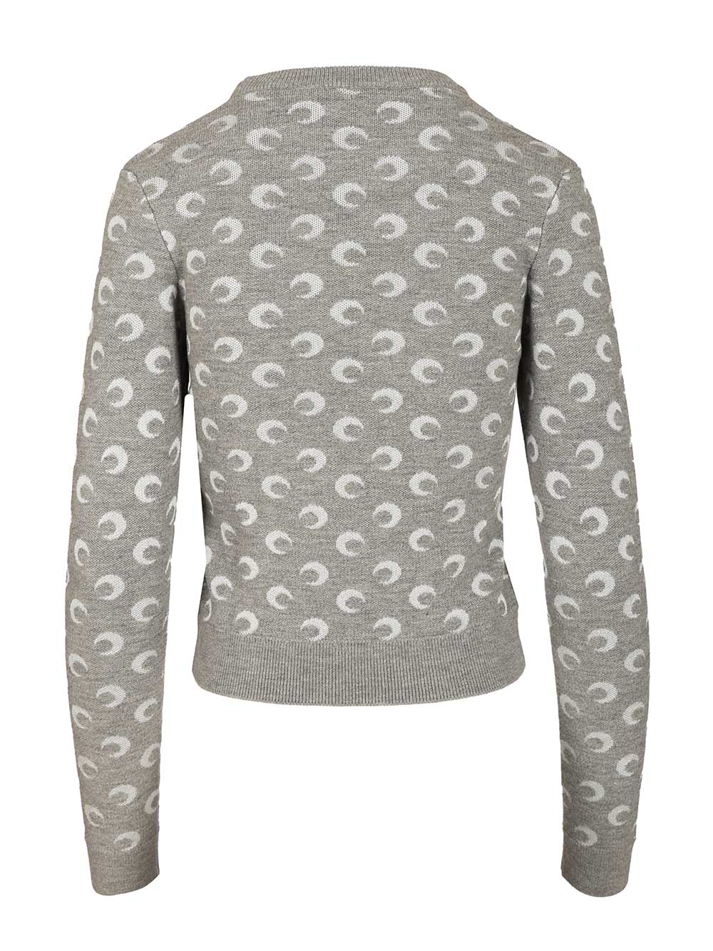 Marine Serre Moon Jacquard Sweater Knitwear - Grey | 05cb90983216df8e2a073622bfdf413b6ab3f5c7