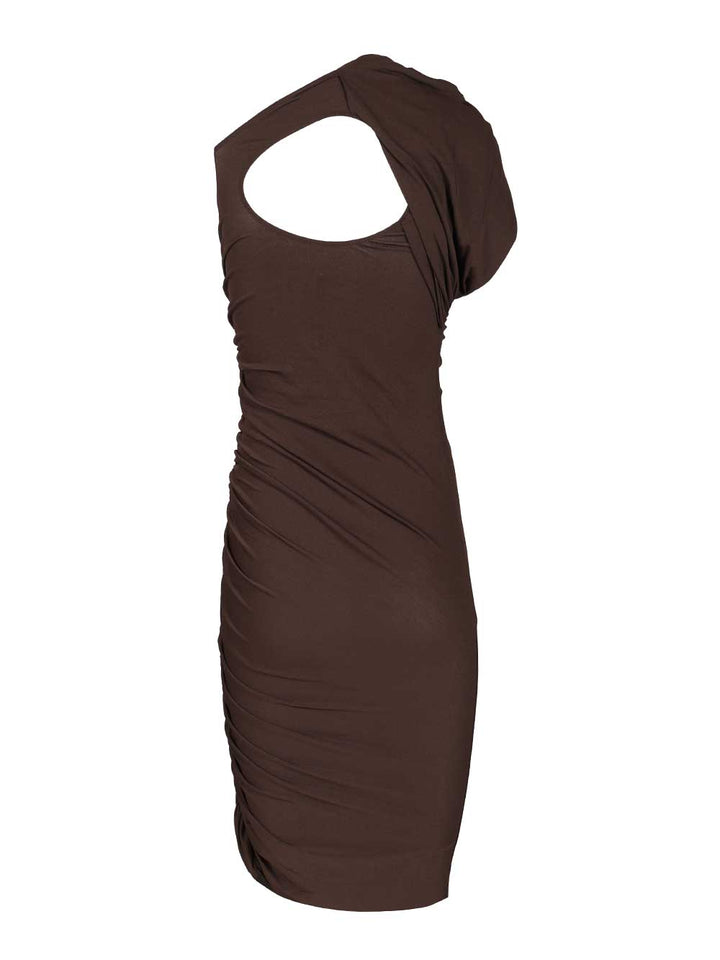 Rick Owens Lilies Amira Short Dress Abiti - Marrone | 2d2a4f6f38dfa3f6f9c918f43307c4b95de17d09
