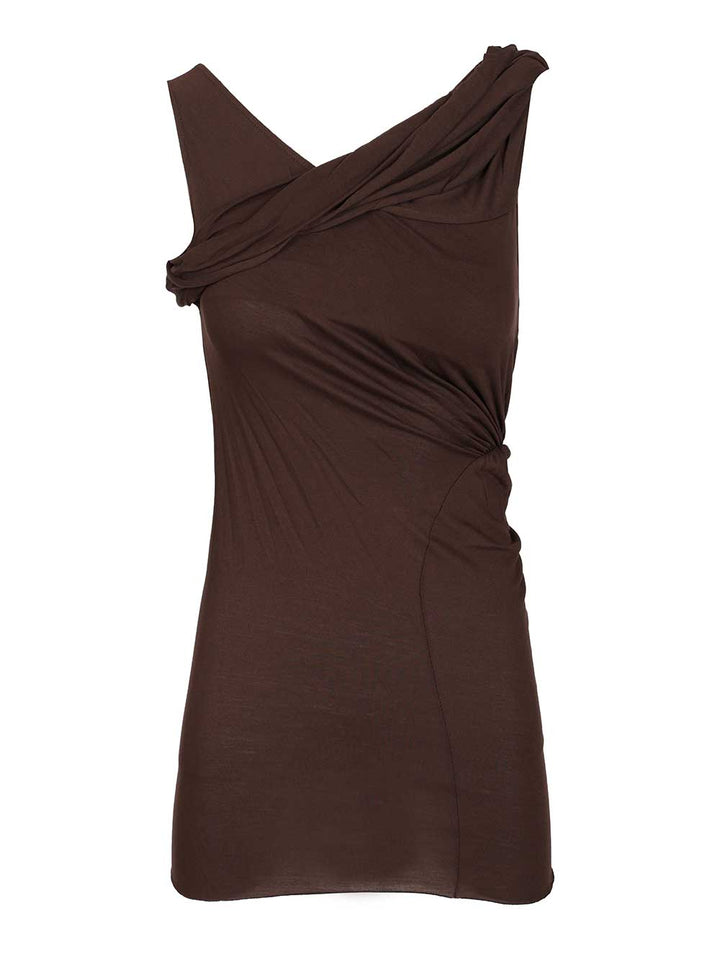 Rick Owens Lilies Sahara Top Top - Marrone | 33dcc8ee2047092bd125ad2e726687472f2f75ff