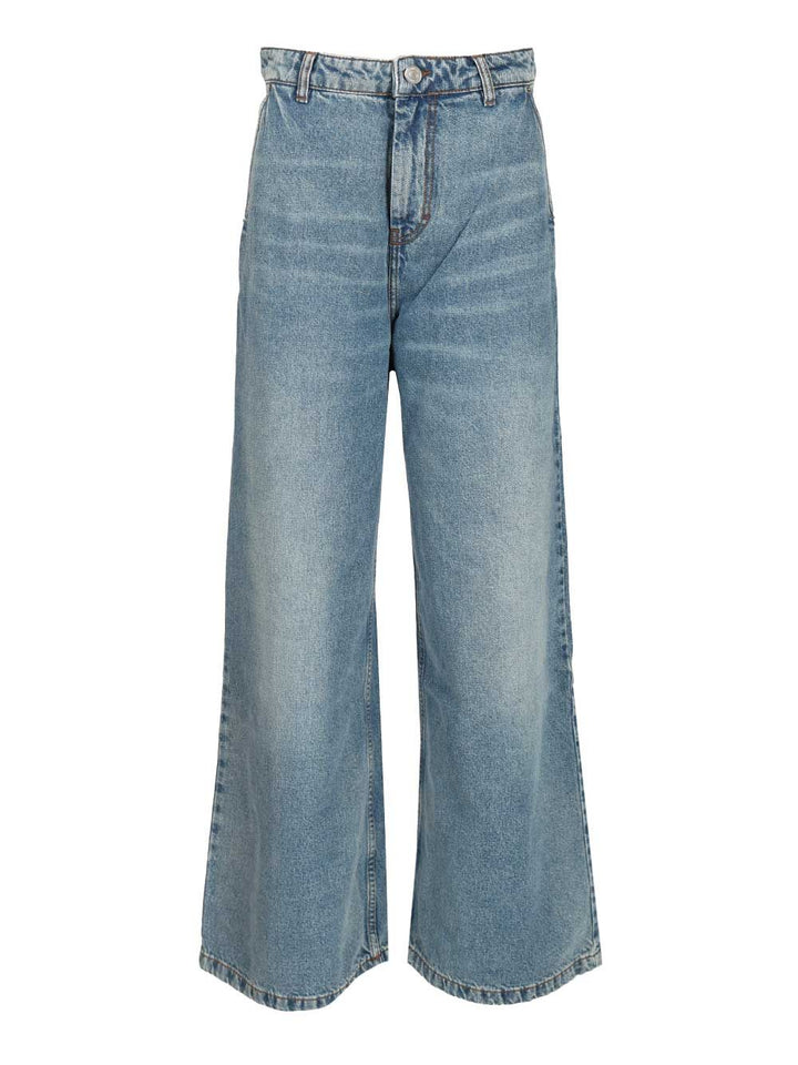 Ami Super Wide-Leg Jeans - Blu | 4ec6bb8b497d956e3bb18e831c8a77fbd71d98d6