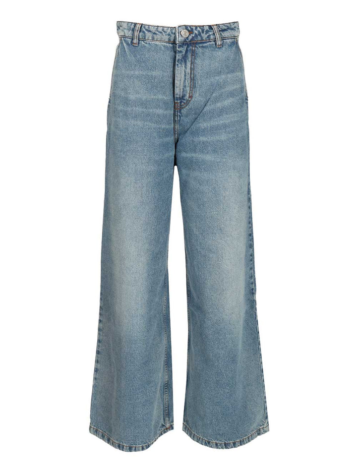 Ami Super Wide-Leg Jeans - Blu | 69be268936e4f7178cf2601a69704ecf113b2b5d
