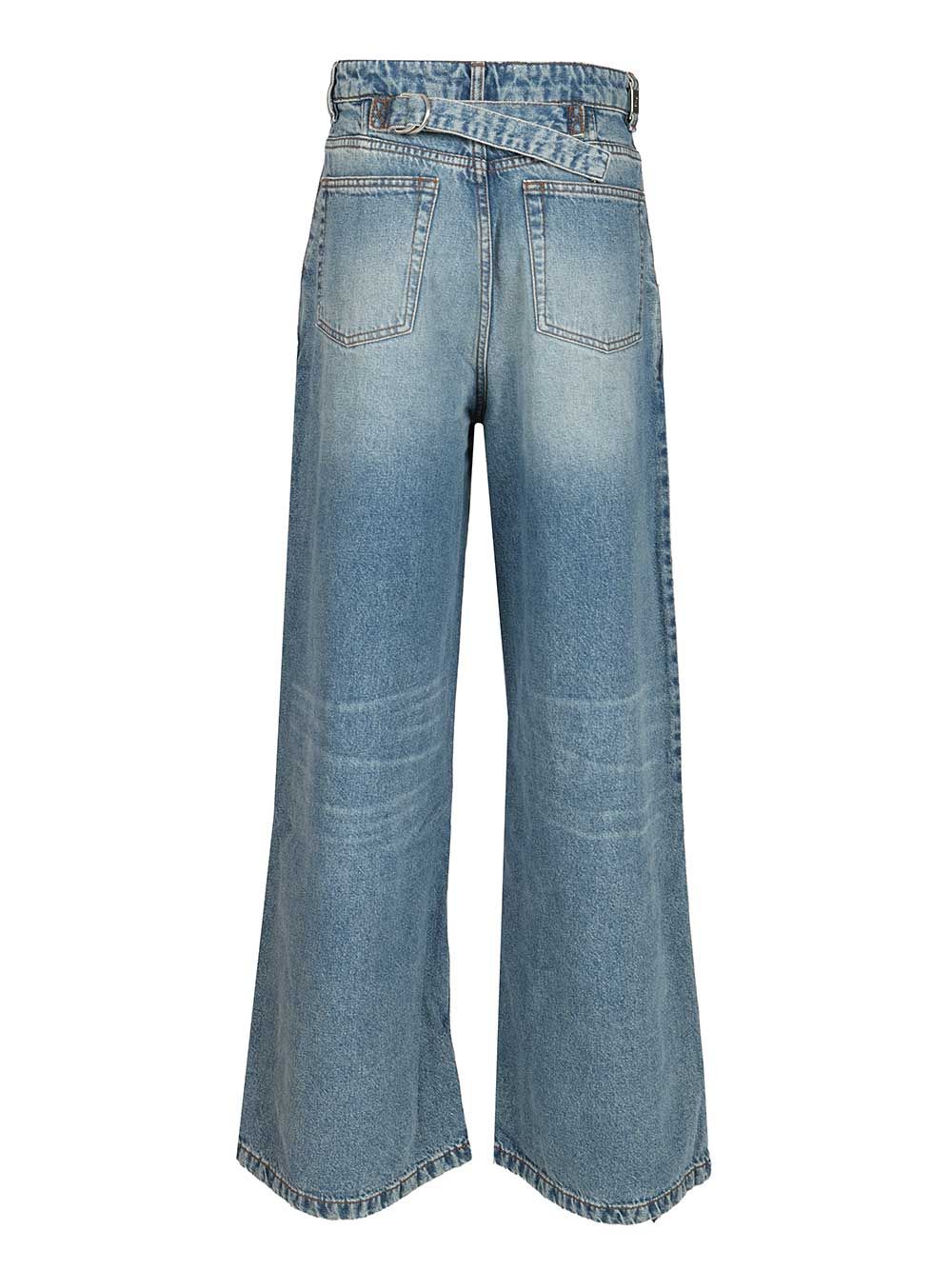 Ami Super Wide-Leg Jeans - Blu | 081e24b58ef0d1940b9560c542abfb9cbc4f2494