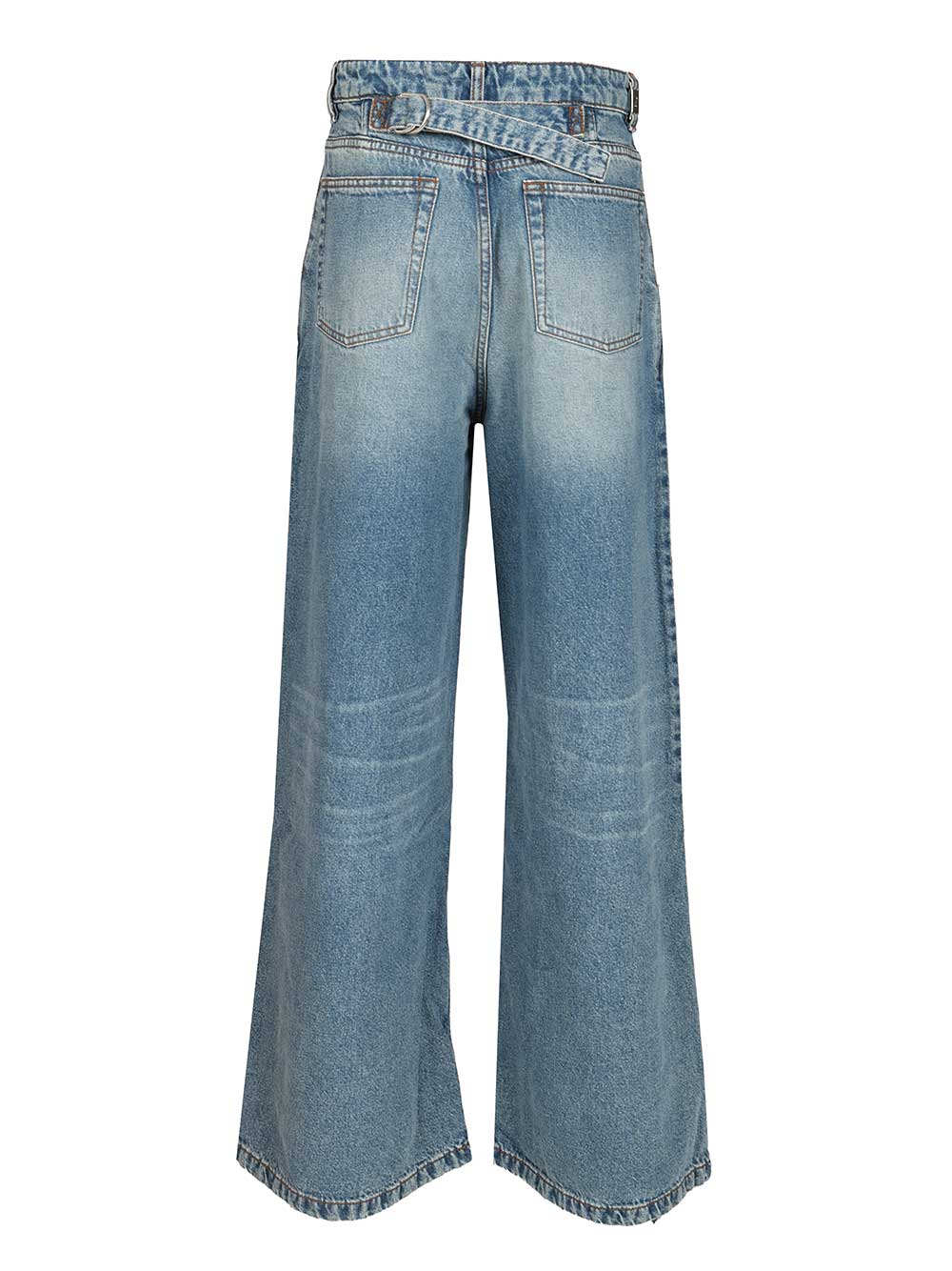 Ami Super Wide-Leg Jeans - Blu | 9e239b9dc32e981da13f4810f0434ed61b124696