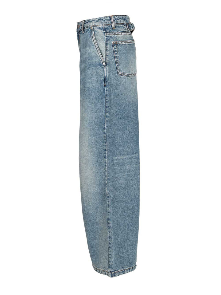 Ami Super Wide-Leg Jeans - Blu | a568fbdbe9b146197502510ad57b9eeecbf97f14