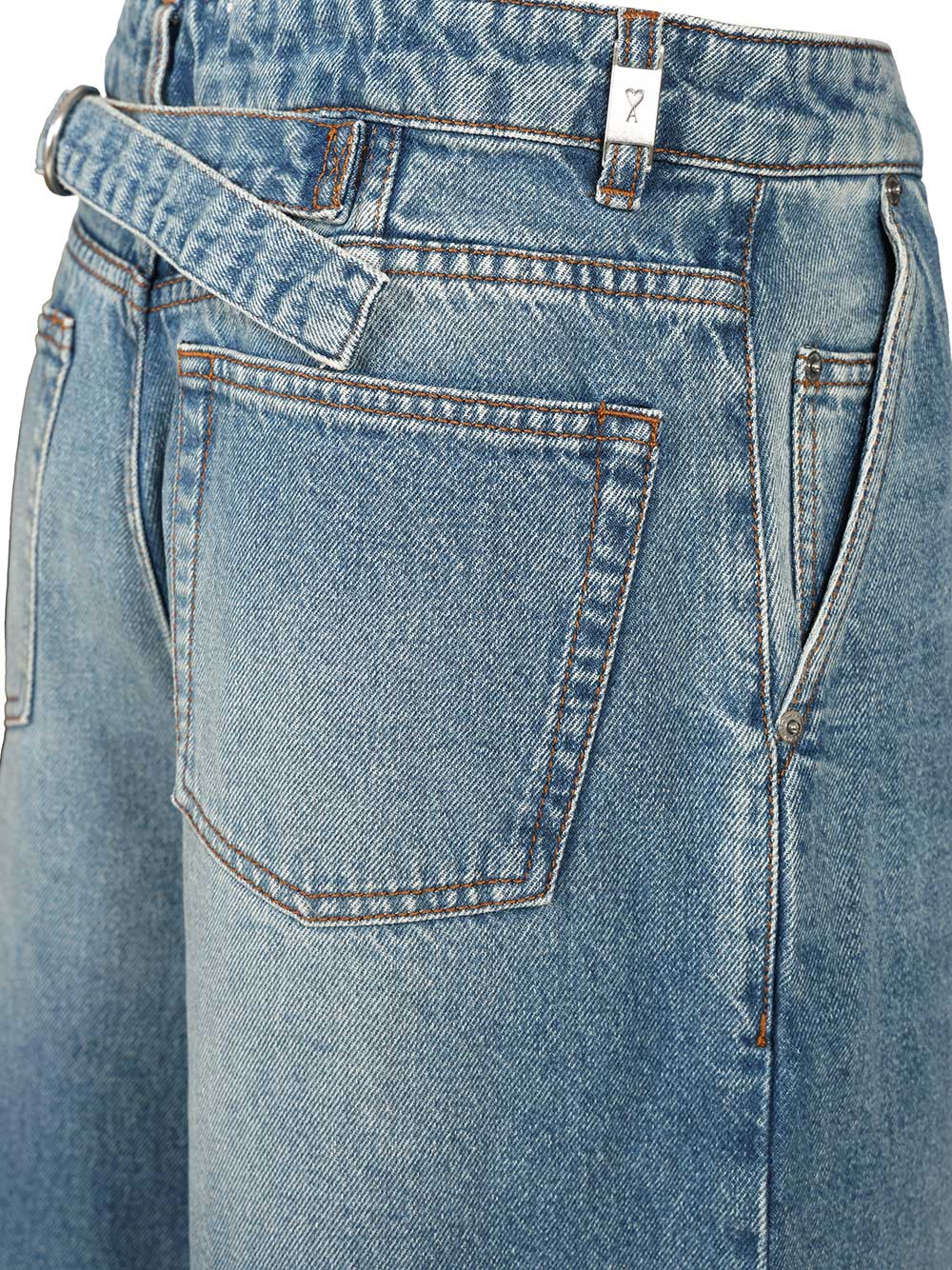 Ami Super Wide-Leg Jeans - Blu | fcad4b8a5f09c2f666c0e7ac70b5b61bddb20919