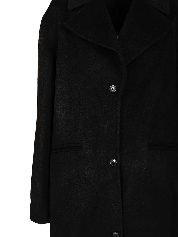 Loulou De Saison Wool And Cashmere Coat Coats - Nero | 8fc340653ad4c8a5e507fe01fae5a6b620f76668
