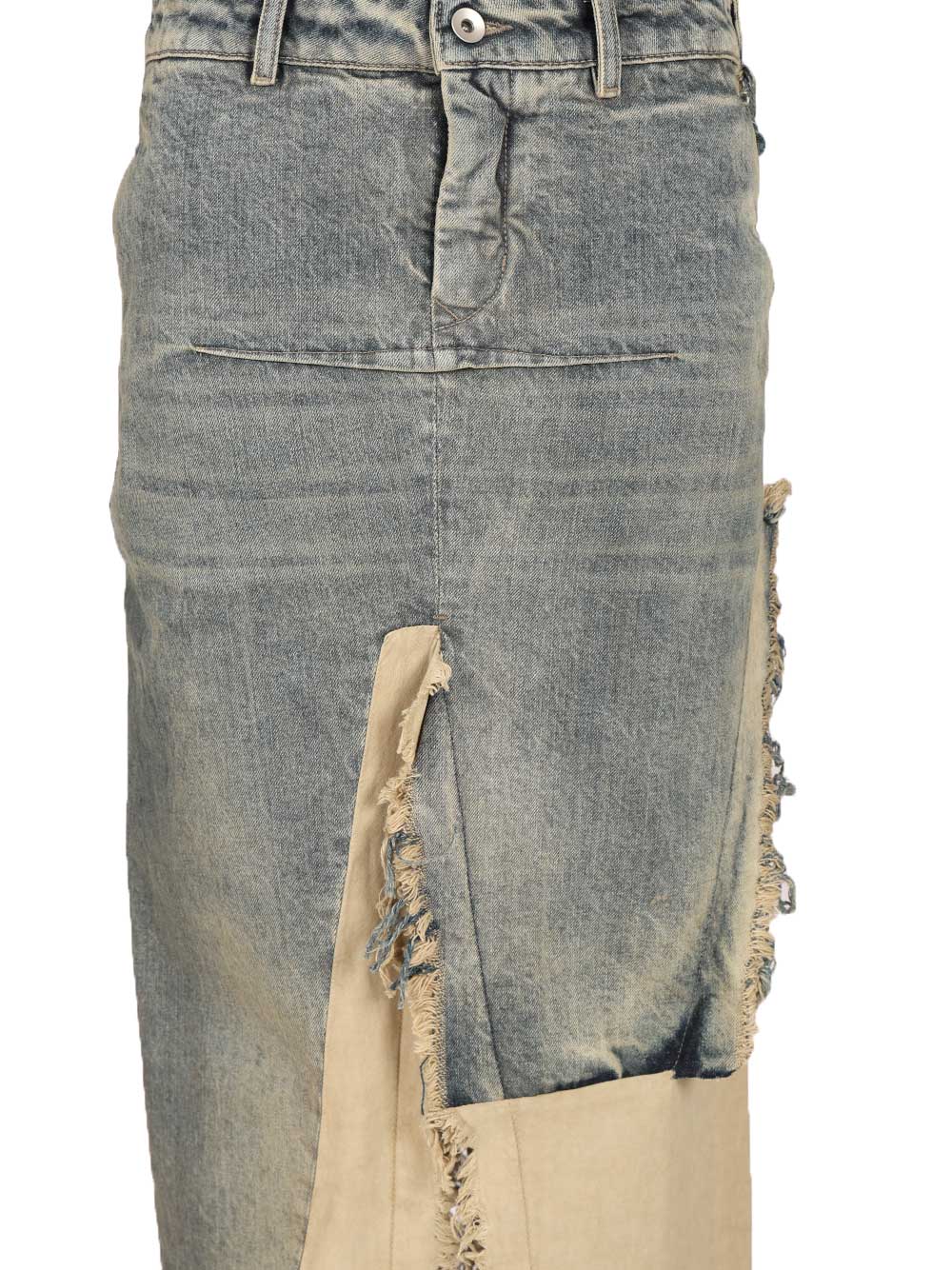 Rick Owens Denim Skirt Gonne - Light blue | c7ec6ff8efb9bb4156fe467422a80a1b6fe62f9c