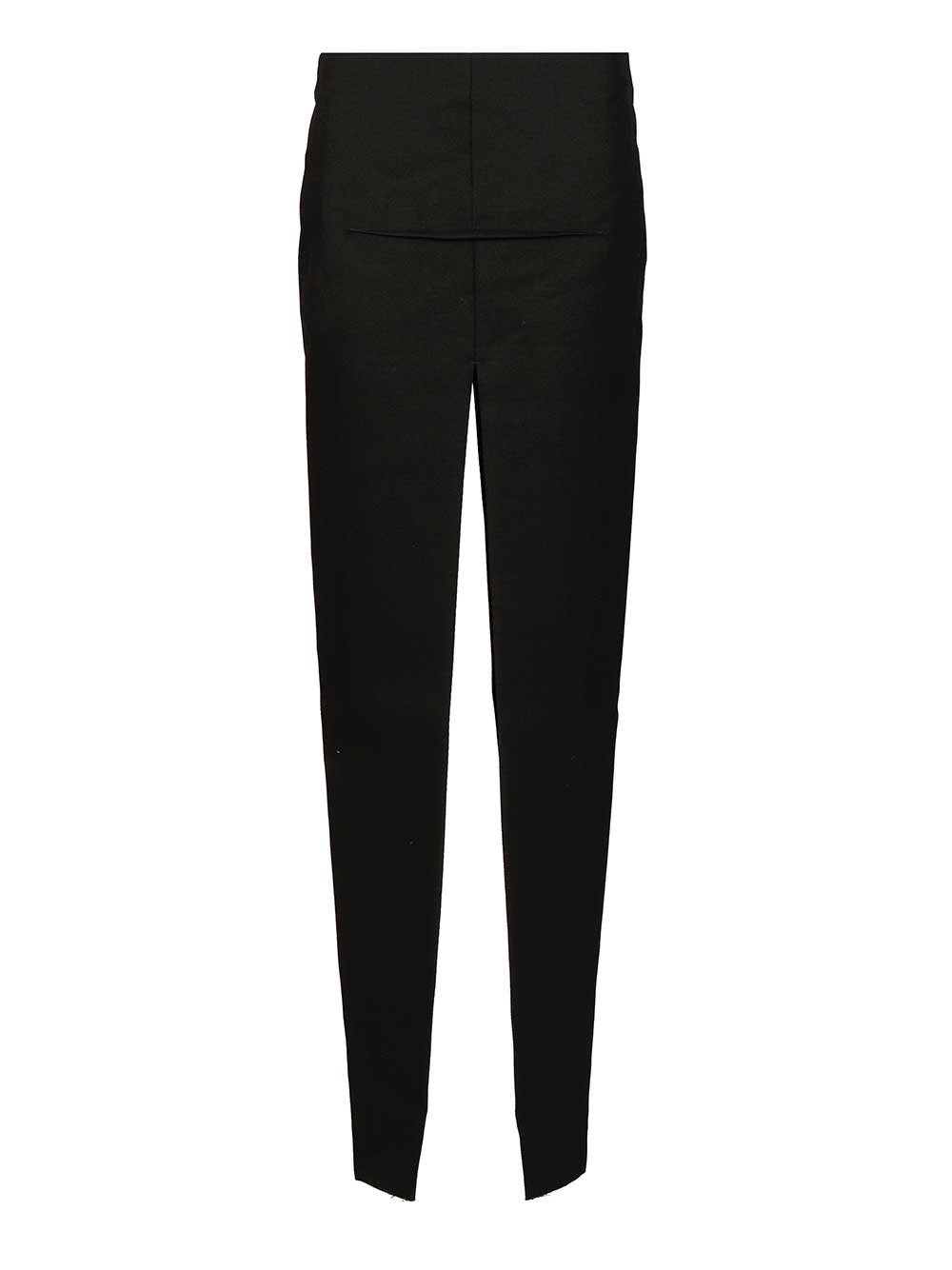 Rick Owens Long High-Waisted Virgin Wool Skirt Gonne - Nero | 96397842e100ec44397fcbf2779326d4a695799e