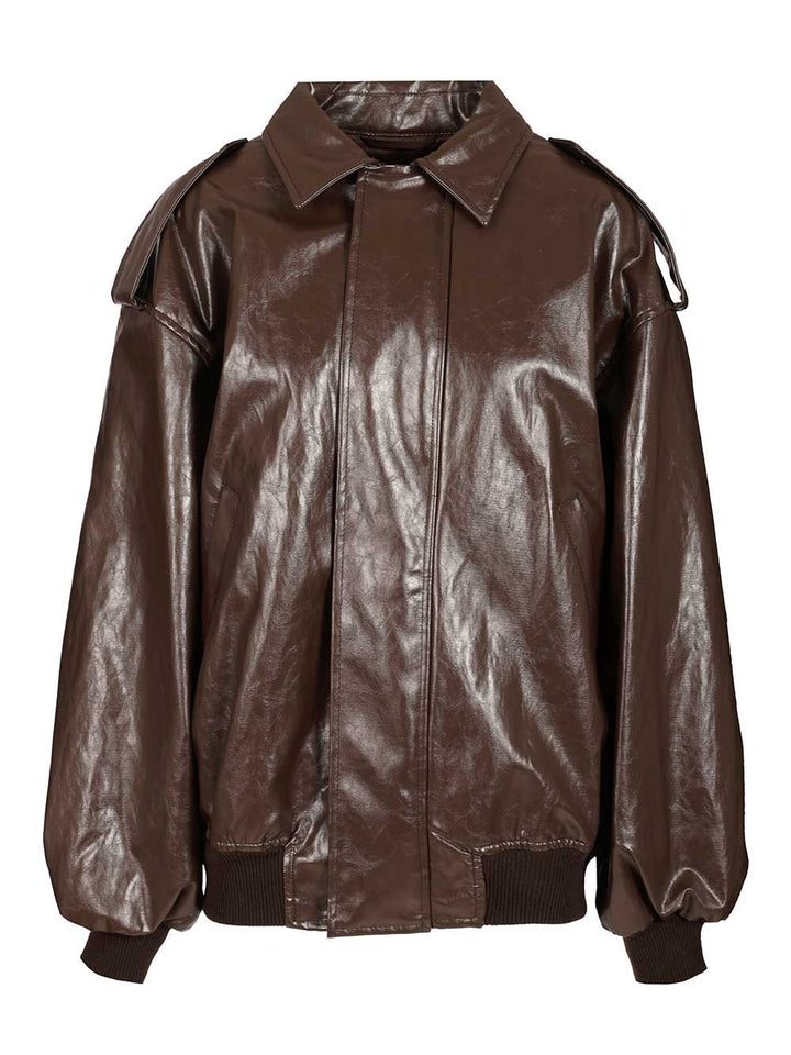 Federica Tosi Leather Jacket Giacche - Marrone | 0cdad10e501f4f6477185233d2c1863bc3eb0341