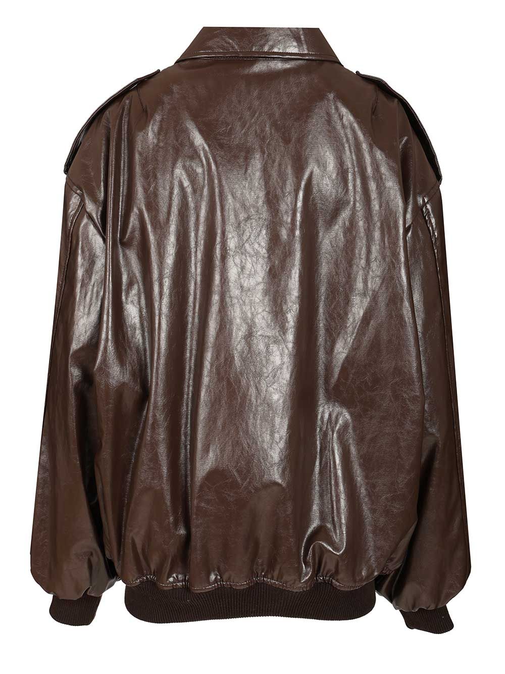 Federica Tosi Leather Jacket Giacche - Marrone | 4e3f1429c070fb894ff8926c29a8ad542ec45b2a