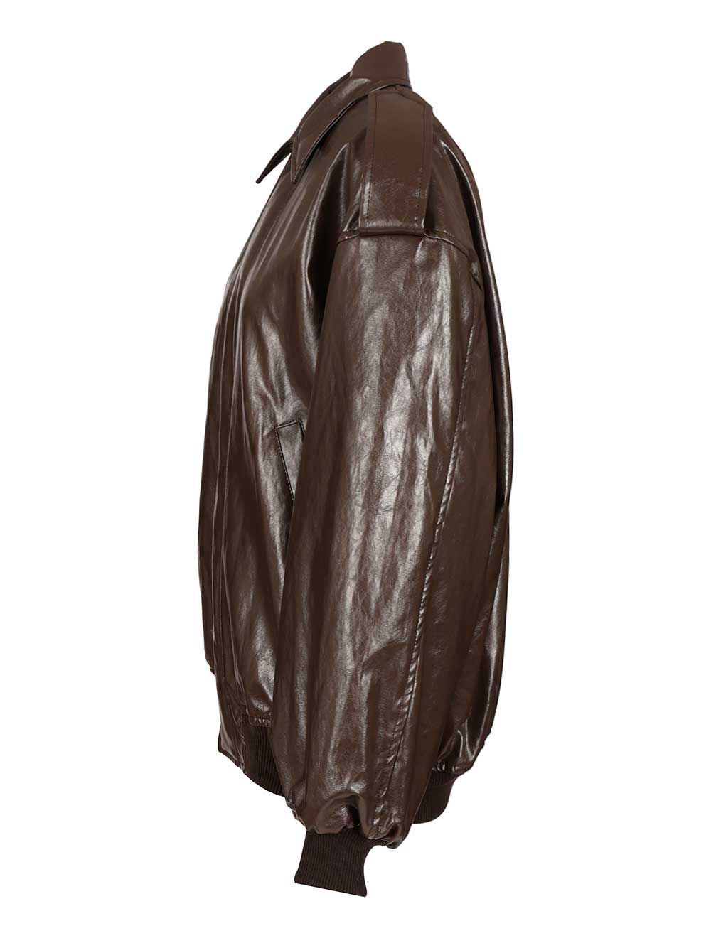Federica Tosi Leather Jacket Giacche - Marrone | cbfe7f710668b222144b716b3ee60dd7846e2889