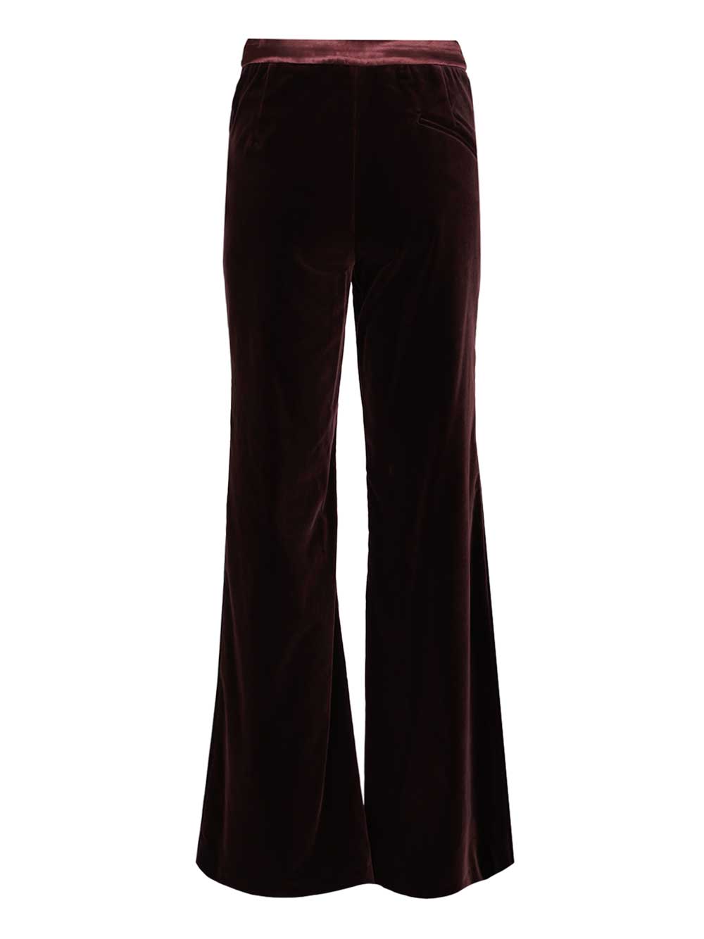 Federica Tosi Velvet Trousers - Bordeaux | 095eb78bf67007dcf1ea4f191959cf26130da430