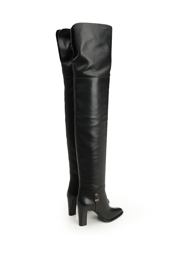 Saint Laurent Julia Over-The-Knee Boots - Nero | 0ec8a96f73e1723b3379039258359157dbb0dfab