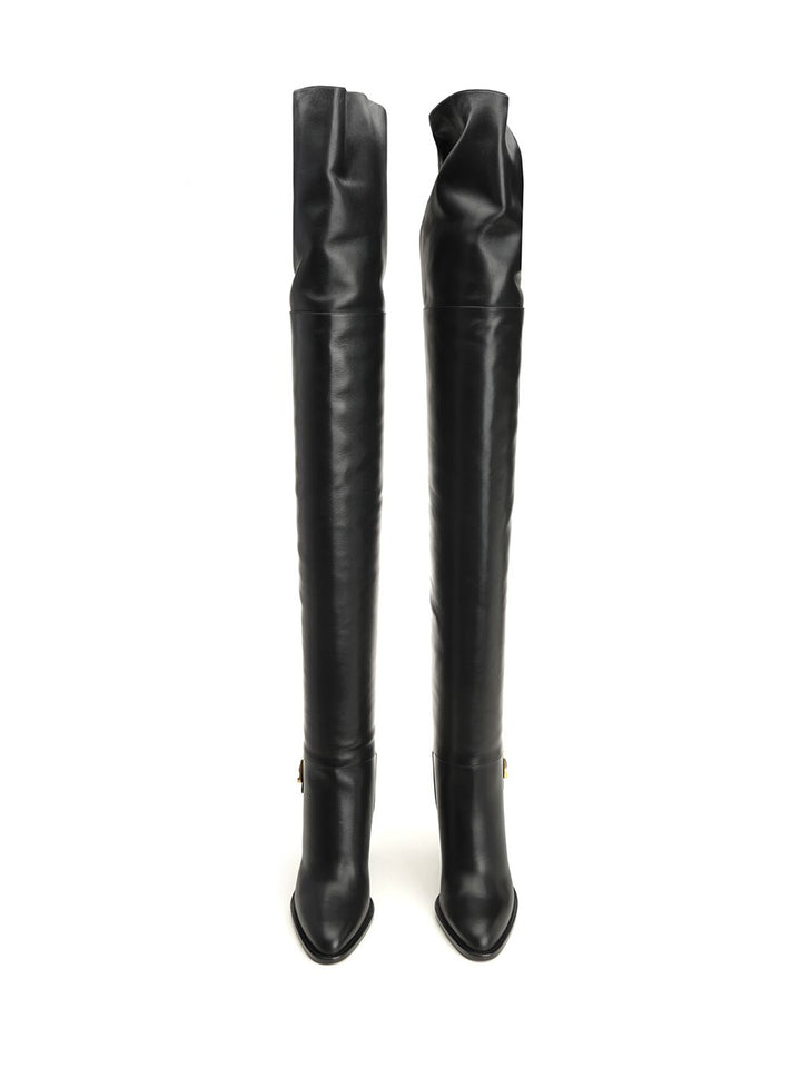 Saint Laurent Julia Over-The-Knee Boots - Nero | 0bd0991e0520055aa2658308827e042dedd98da5