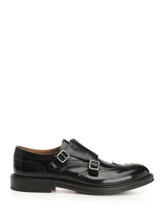 Duilio Double Buckle Shoe Mocassini Nero