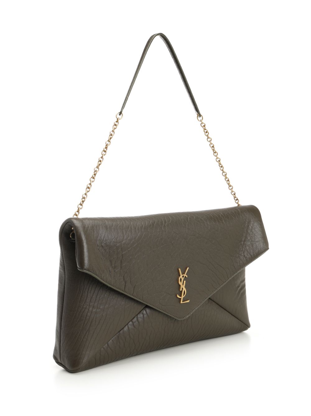 Saint Laurent Envelope Cassandre Small leather goods - Verde | e8b6003551362f562adb84333192727928600af3