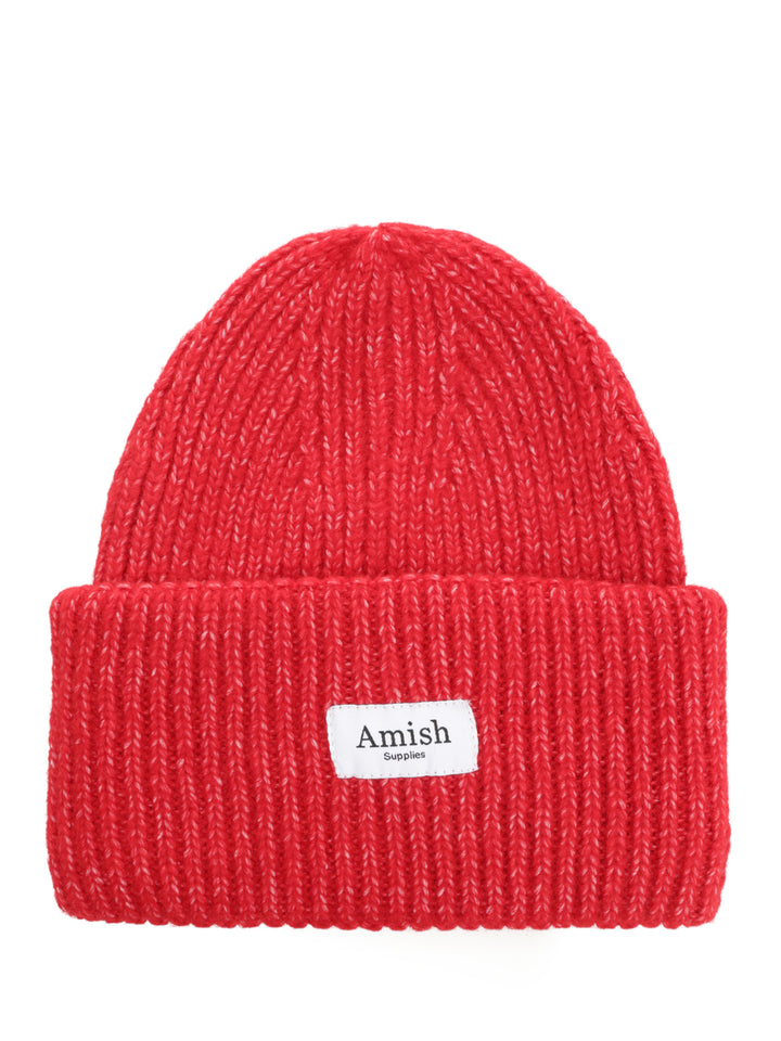 Amish Beanie Recycled Yarn Cappelli - Rosso | 479d41ea8ca2484cd15f3db23cb3d8134339e3d3
