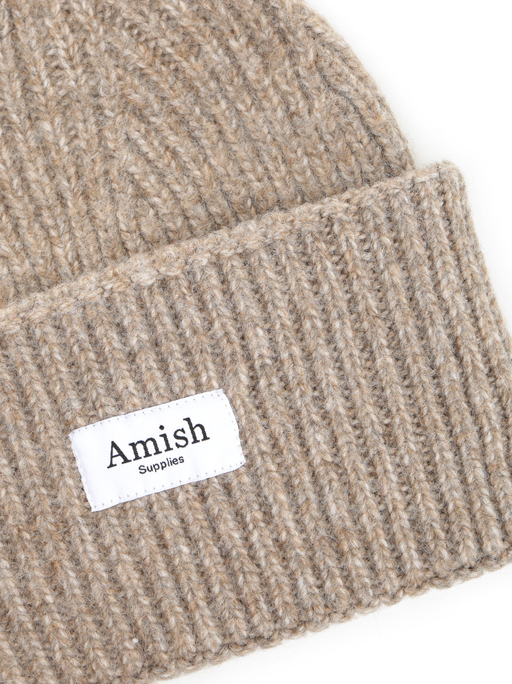 Amish Beanie Recycled Yarn Cappelli - Beige | 19bb71ef44d59c7345c3b6f0d7a50a6615a9207d