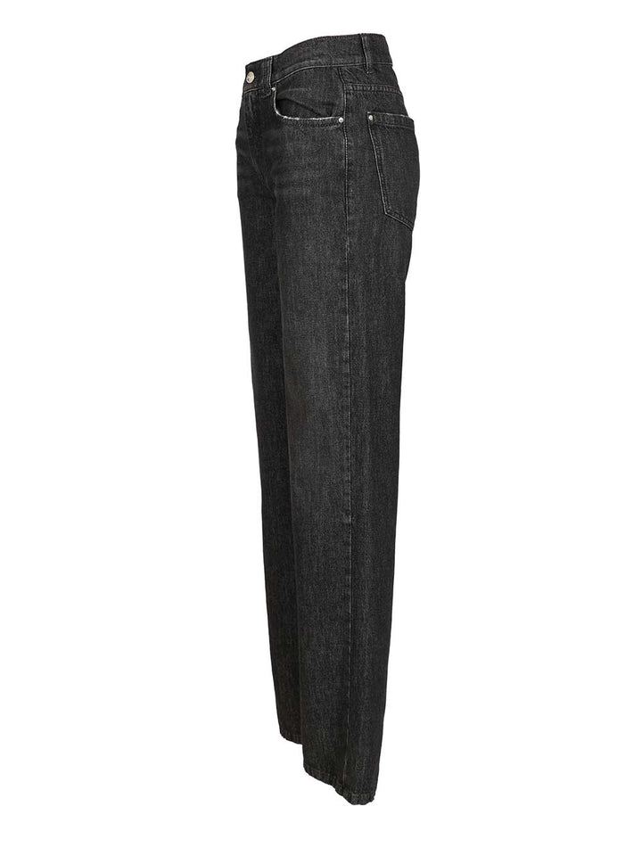 Marella X Stella Maxwell Straight Fit Jeans - Nero | 9b08cd2b2025d1ffb0c09bc603f75a4b2b52a107