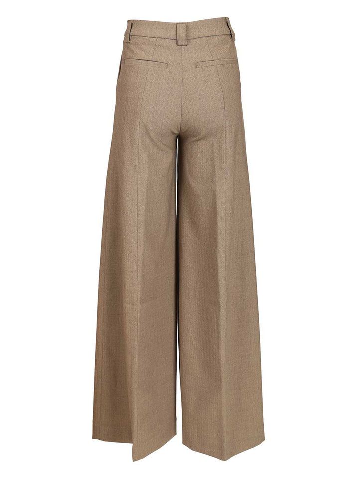 Thelatest Wide Leg Trousers - Beige | 20e57b6bddb12d19a120f68a824afad53724ffd9