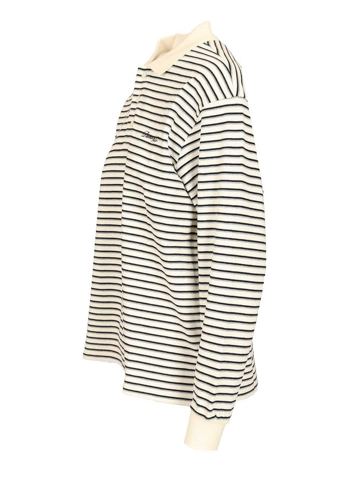 Dunst Striped Polo shirt - Grey | b3b4074554c0e676ec044cb33ffc22e76ed6b406