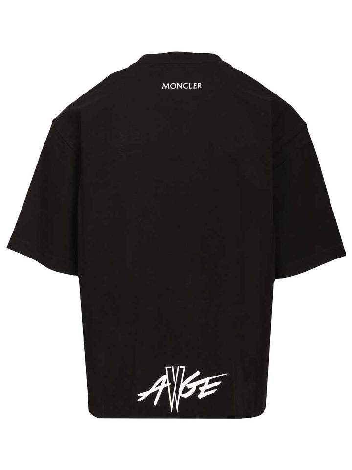 Moncler Genius Moncler X A$Ap Rocky Cotton T-Shirt - Nero | d56a4282c470c4766814f52e485f5fded47b5f0e
