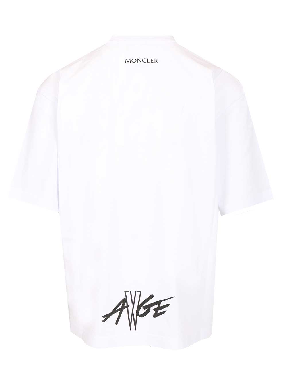 Moncler Genius Moncler X A$Ap Rocky Cotton T-Shirt - Bianco | c20146999aae7c42a101adb7d36dc97b615b39f9