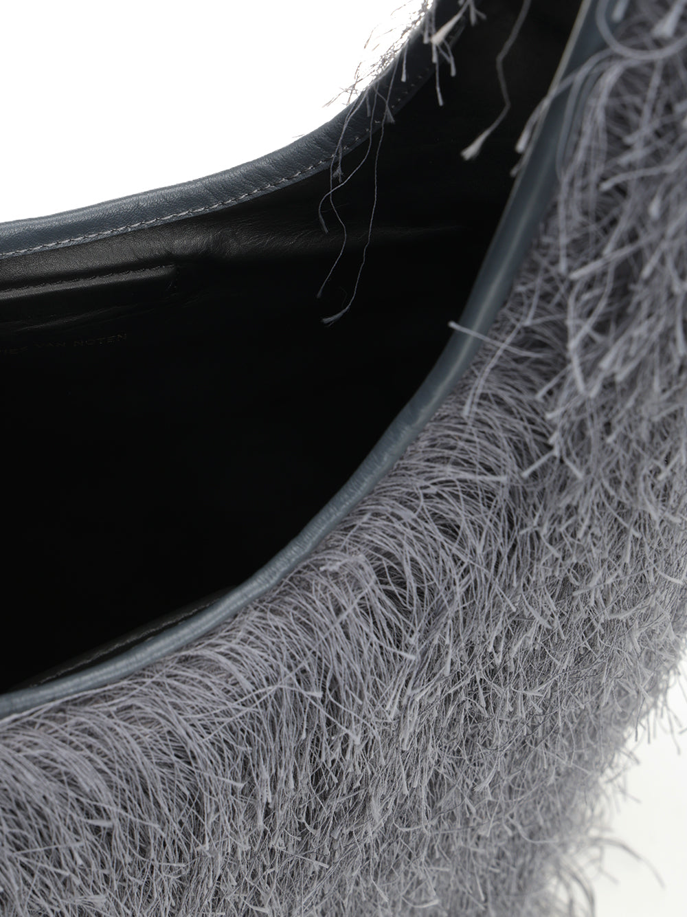 Dries Van Noten Large Tote Bag With Fringe Handbags - Grey | 0793e78956e293bdd7abf9015be04516856038d7