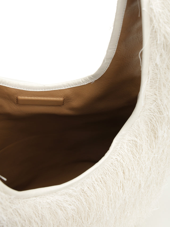 Dries Van Noten Large Tote Bag With Fringe Handbags - Bianco | 645e08b1286d10298623f1455deda18ae3a5b0e0