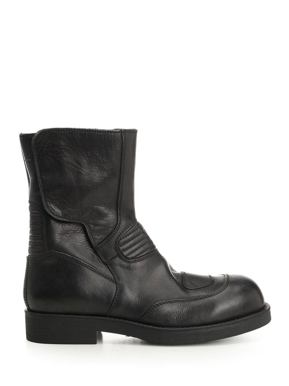 Mm6 Maison Margiela Leather Ankle Boots - Nero | 8a8f8b3fec70e173e80d6a63b7578efa04edaf76