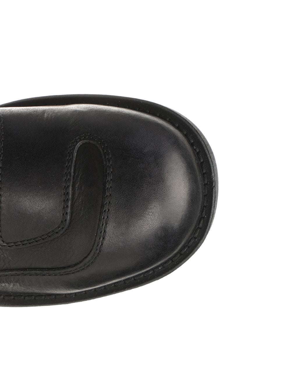 Mm6 Maison Margiela Leather Ankle Boots - Nero | d98e786b38475d01433c038acd36f2019bdad977