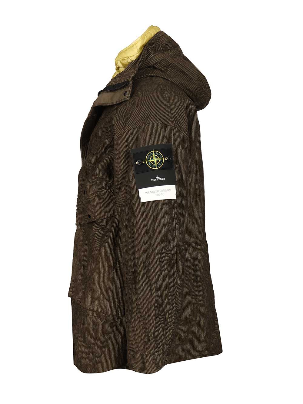 Stone Island Hooded Parka Giacche - Verde | 0ef66e3f96394c71465345ae99edf1ad9e70a56c