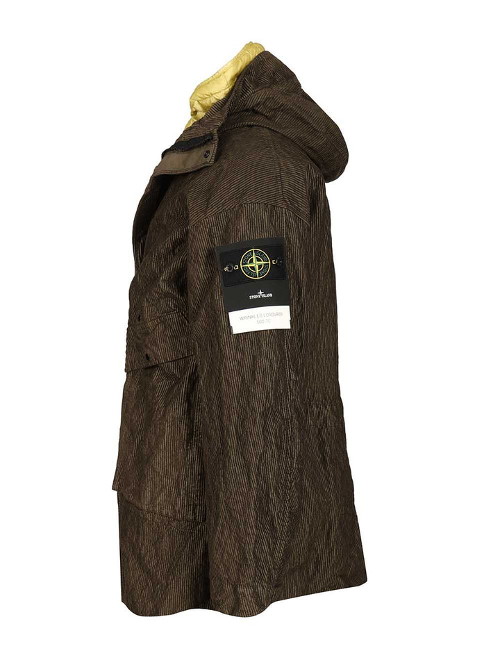 Stone Island Hooded Parka Giacche - Verde | 0ef66e3f96394c71465345ae99edf1ad9e70a56c