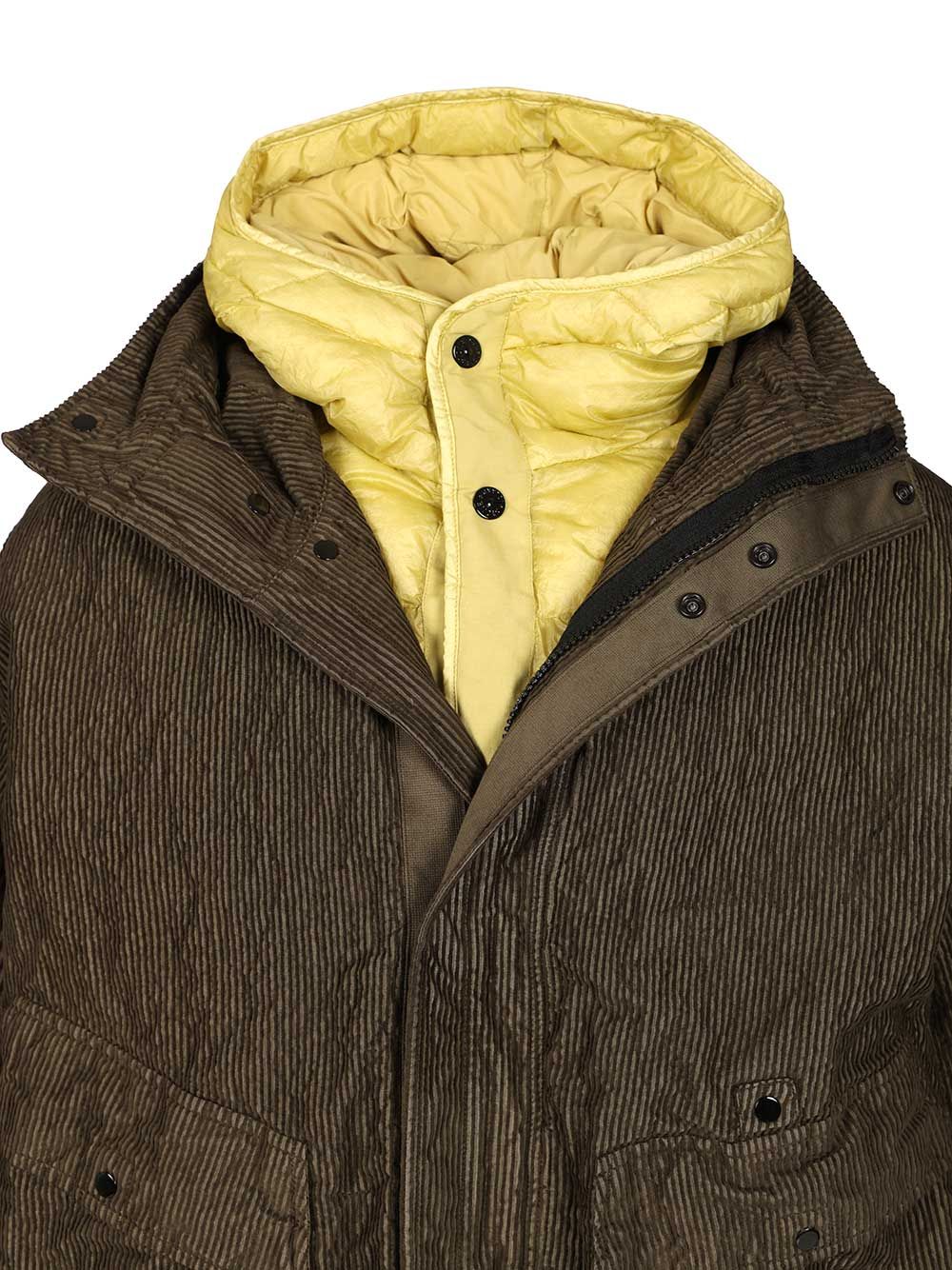 Stone Island Hooded Parka Giacche - Verde | 8fcddf6cc30bd43d41823432308a25b96b2dc7c1