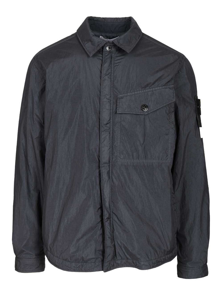 Stone Island Lightweight Hooded Jacket Giacche - Blu | a5c8619b0d192a0c947e3e690811fdcc829fb570