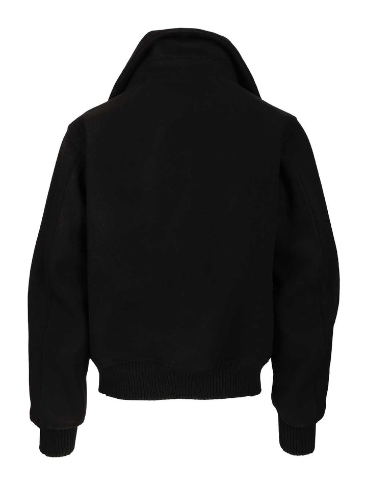 Rick Owens Bomber Blixa Dracucollar Giacche - Nero | d488f2bd04b594bc7b200c4c3cffe7a367a9b1e0
