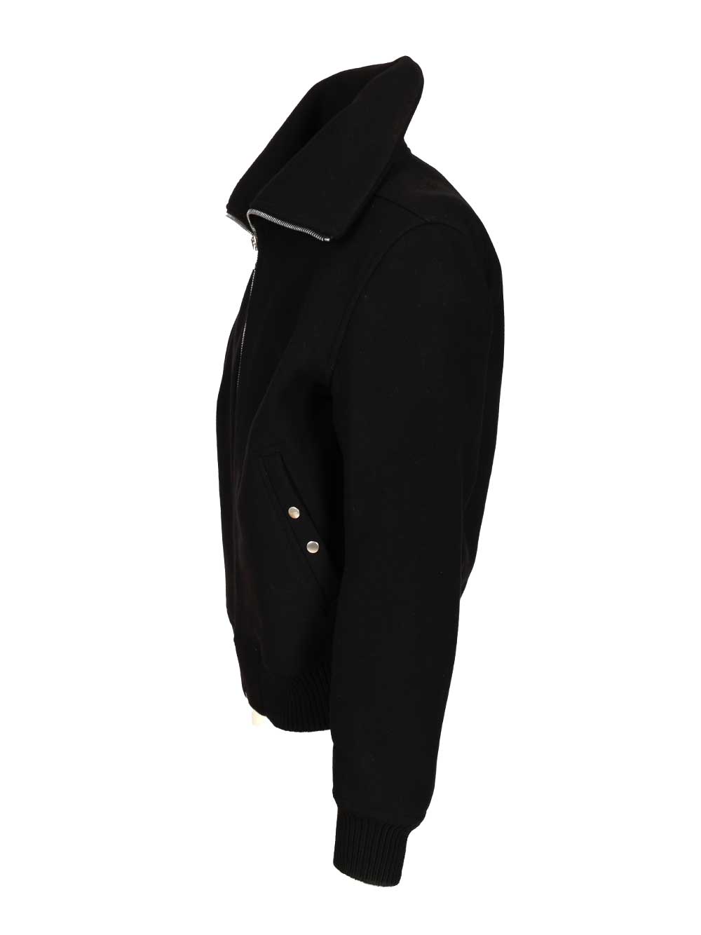 Rick Owens Bomber Blixa Dracucollar Giacche - Nero | 493b12b1258d38528ce7fd223ece6cb149a53ae1