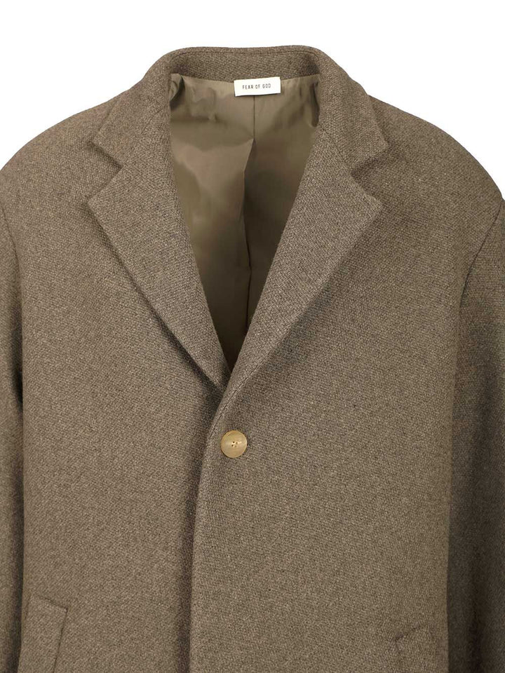 Fear Of God Relaxed Coat Coats - Grey | 8b04621dc07f7665c3f8912f9644830d171d6cfd