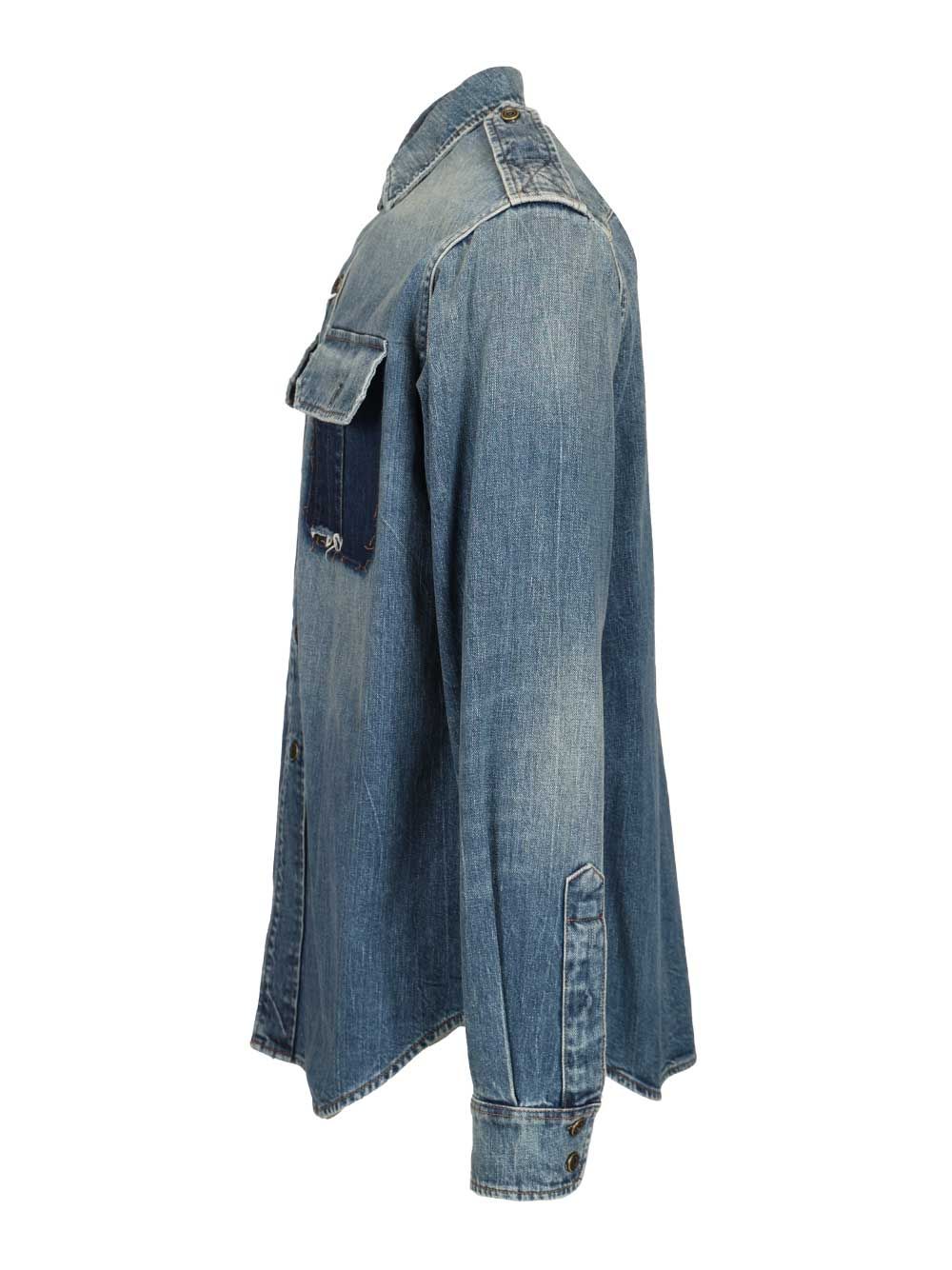 Maison Margiela Denim Shirt Shirts - Blu | a918bfa09b87af25c92139c869897badbdae242f