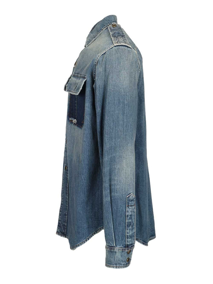 Maison Margiela Denim Shirt Shirts - Blu | a918bfa09b87af25c92139c869897badbdae242f