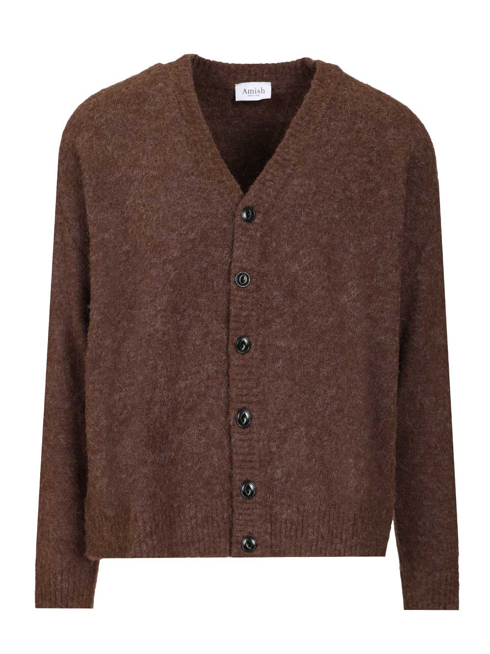 Amish Oversized Cardigan Knitwear - Marrone | f28c2384525ce48483113c9ca25e463dd3c2220d