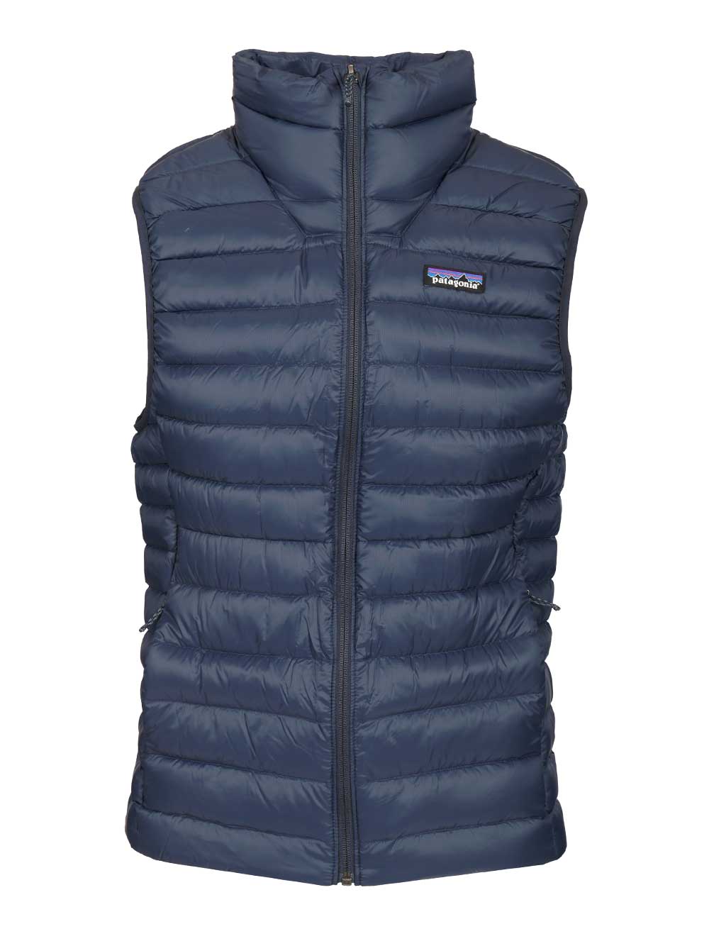 Patagonia Sleeveless Drawstring Down Jacket Coats - Blu | c94ea8f6237bcd31f74a74d98ea6b90080419589