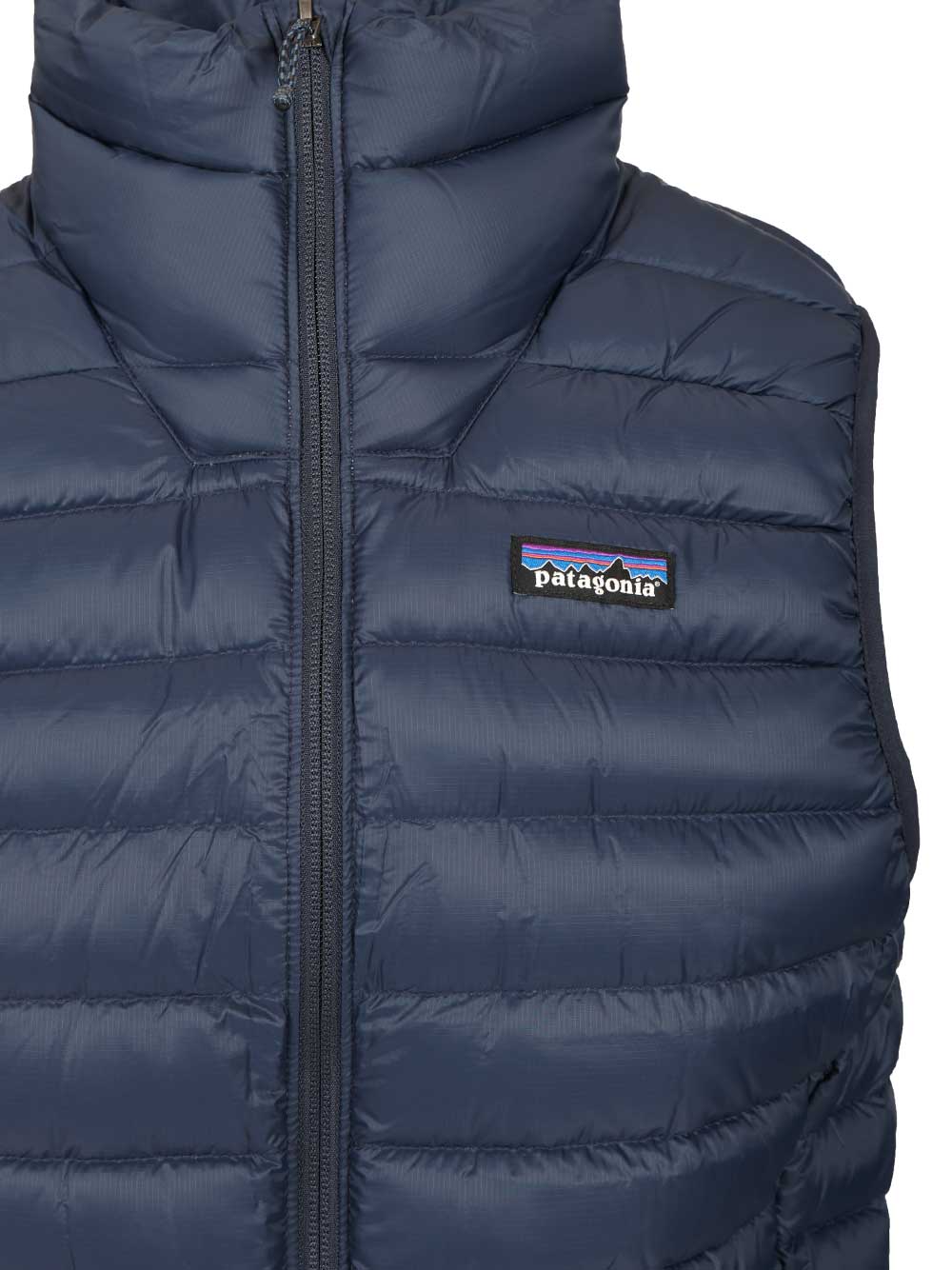 Patagonia Sleeveless Drawstring Down Jacket Coats - Blu | 4080263c7afb9c928f752e691f98cf6acbc0c66e